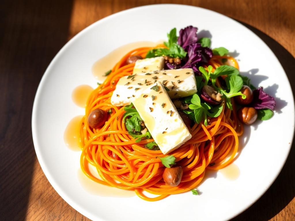 سلطة الحلومي والبطاطا الحلوة