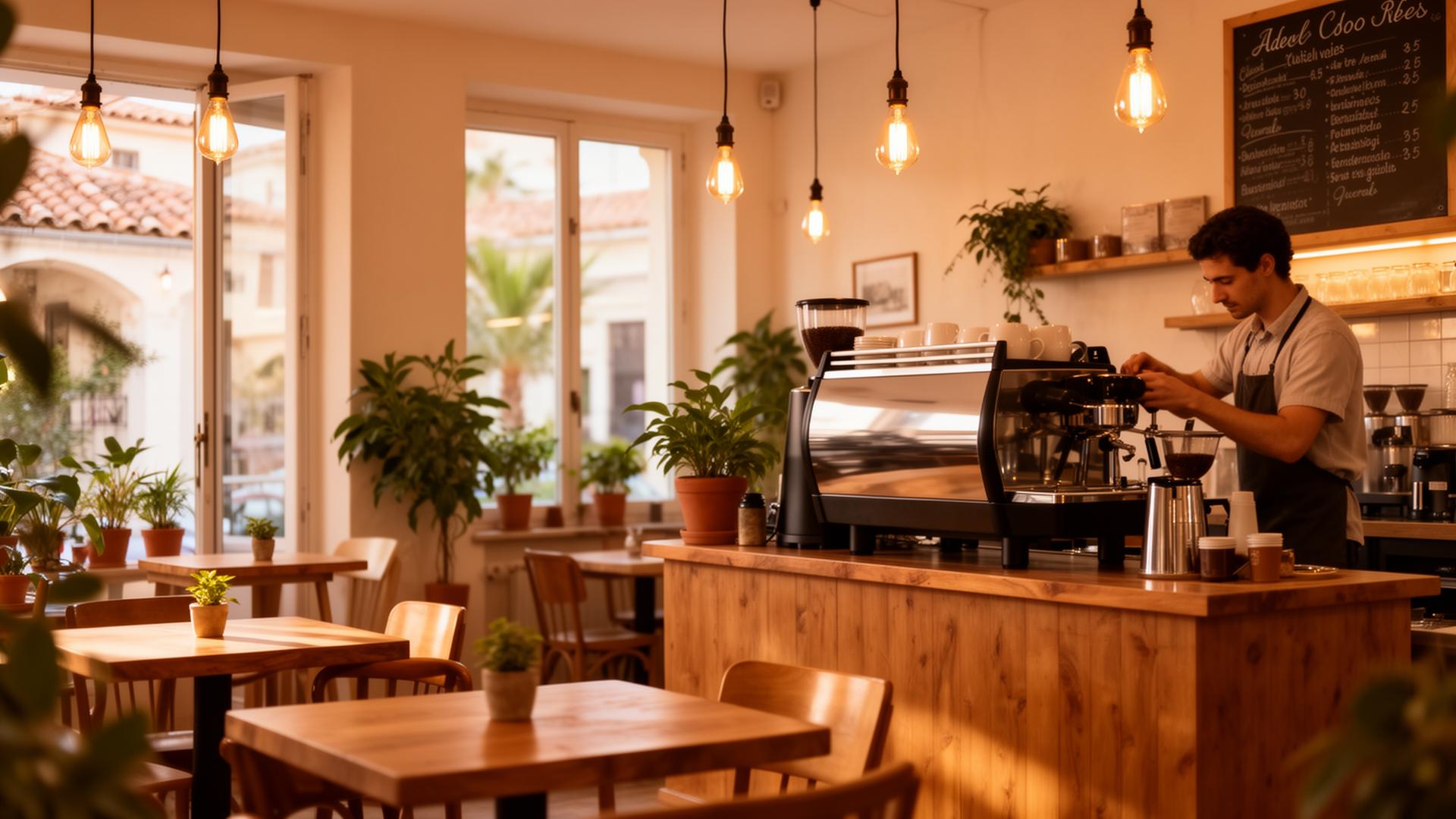 أجواء المقهى